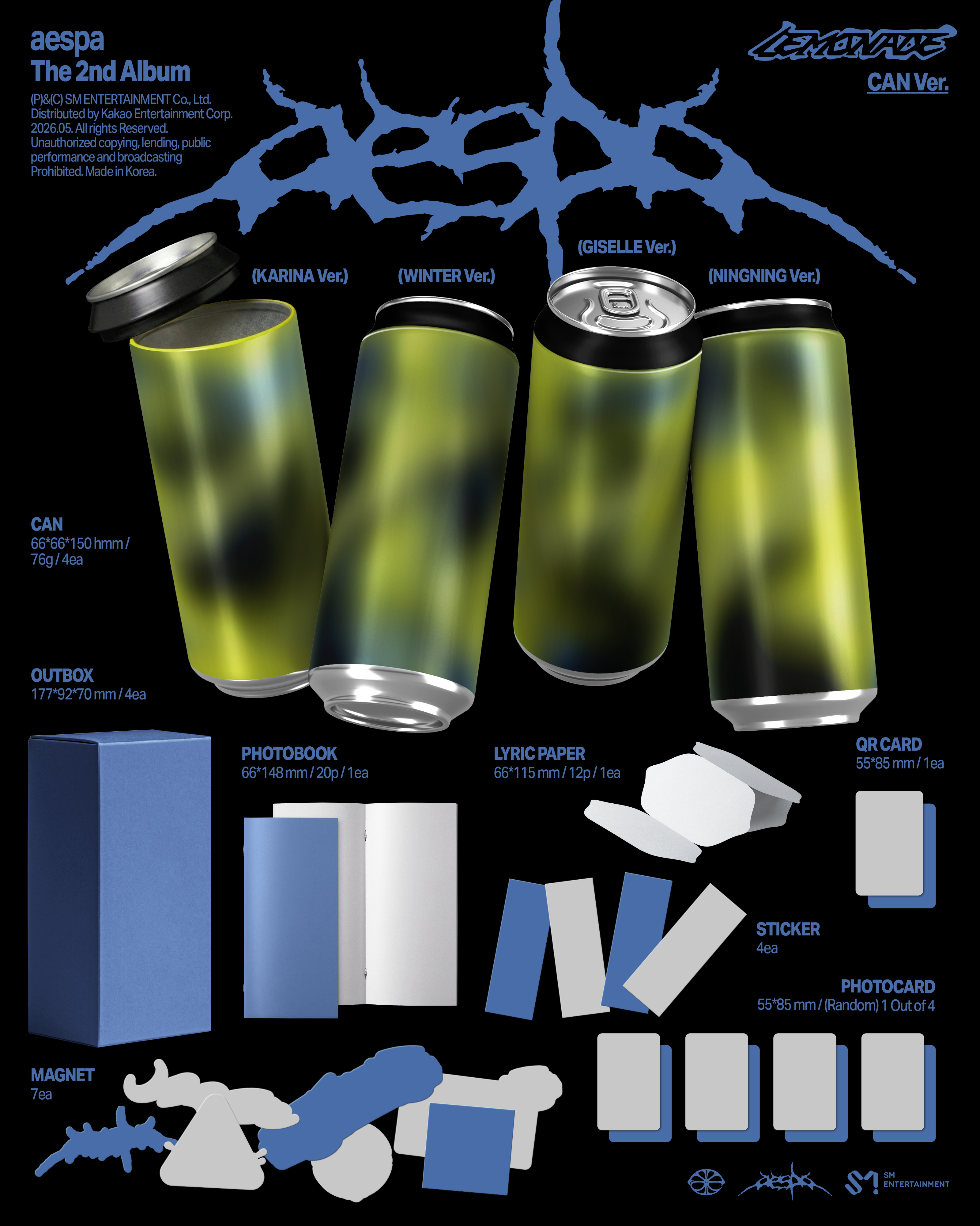 Aespa: Lemonade (CAN Version) kpop album 8804775469879